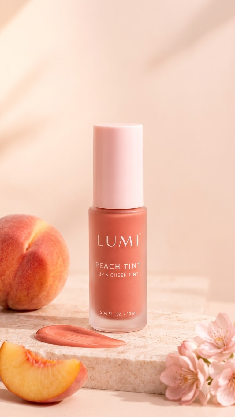 Lumi Peach Tint – Natural Peach Lip & Cheek Tint